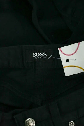 Pantalon droit Hugo Boss Marine en Coton