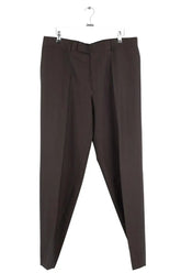 Pantalon droit Hugo Boss Marron en Laine, taille L - Seconde Main
