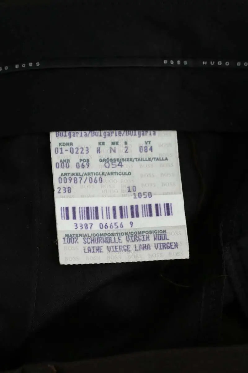 Pantalon droit Hugo Boss Marron en Laine