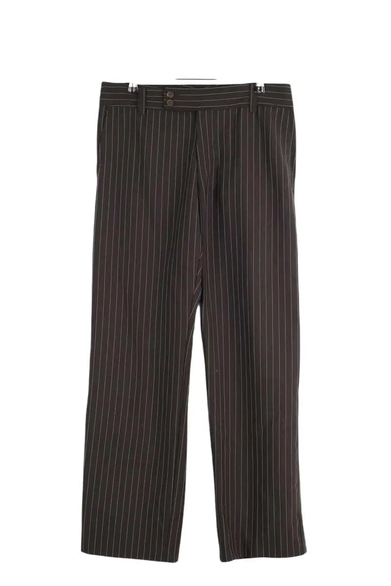Pantalon droit Hugo Boss Marron en Laine, taille M - Seconde Main