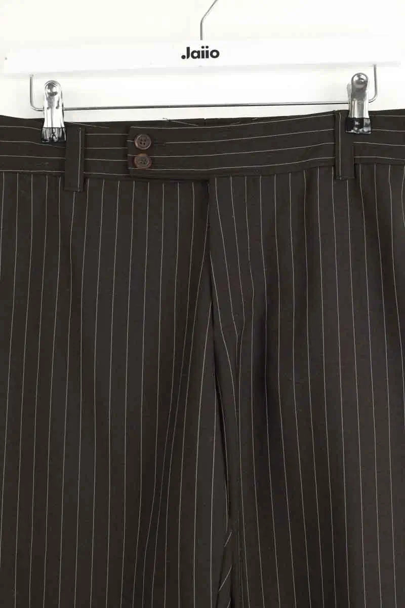 Pantalon droit Hugo Boss Marron en Laine