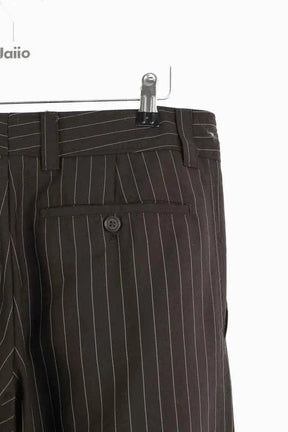 Pantalon droit Hugo Boss Marron en Laine
