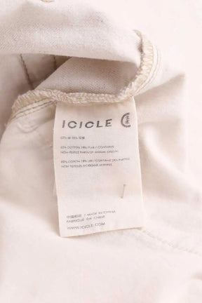 Pantalon droit Icicle Blanc en Coton