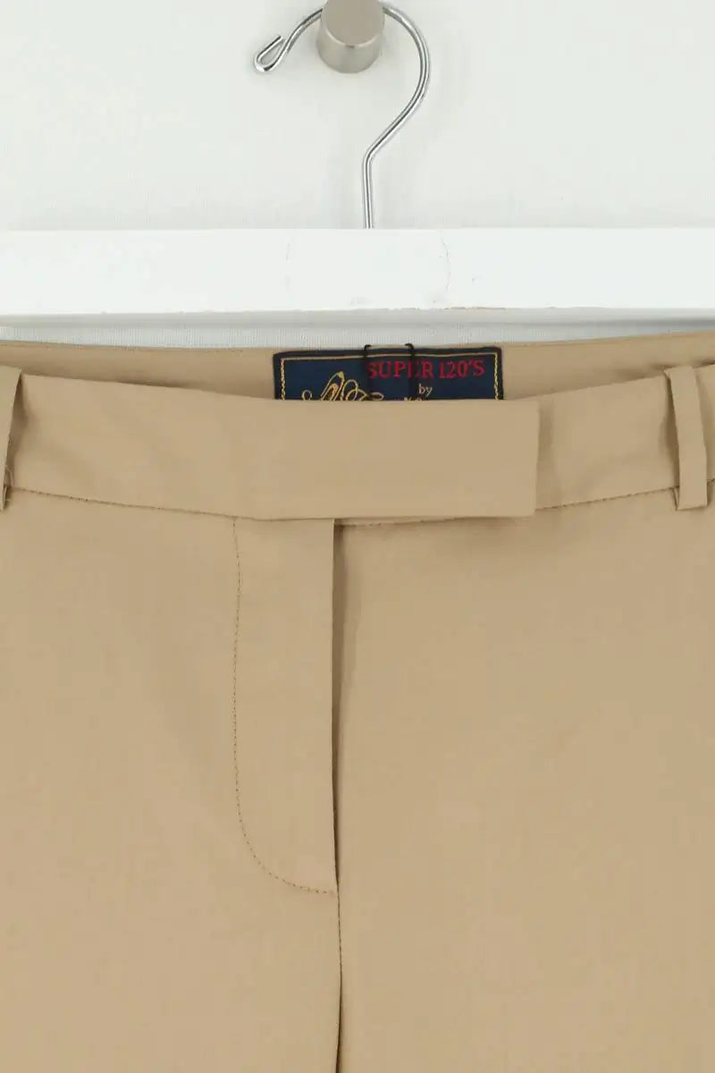 Pantalon droit INDRESS Beige en Laine