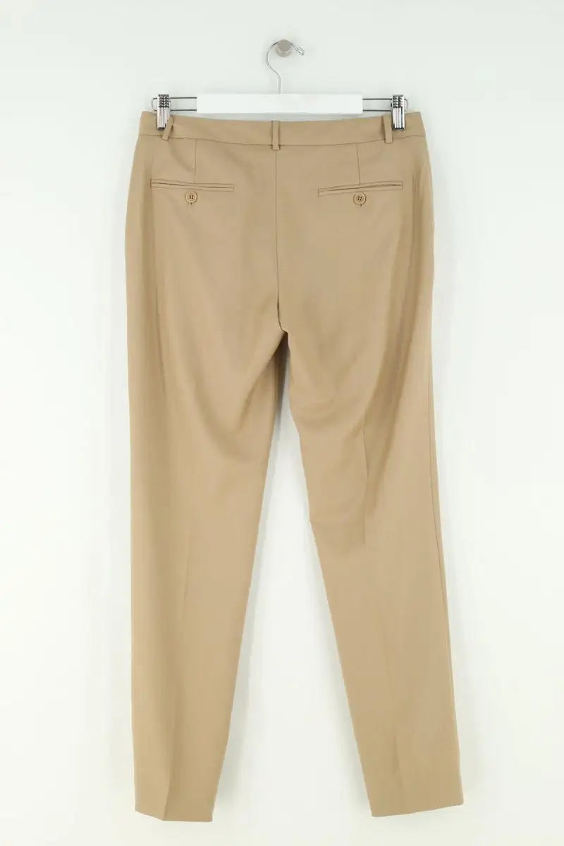 Pantalon droit INDRESS Beige en Laine
