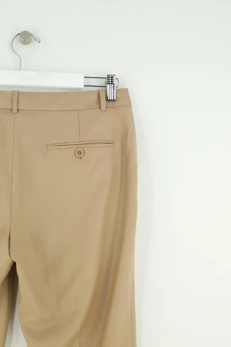 Pantalon droit INDRESS Beige en Laine
