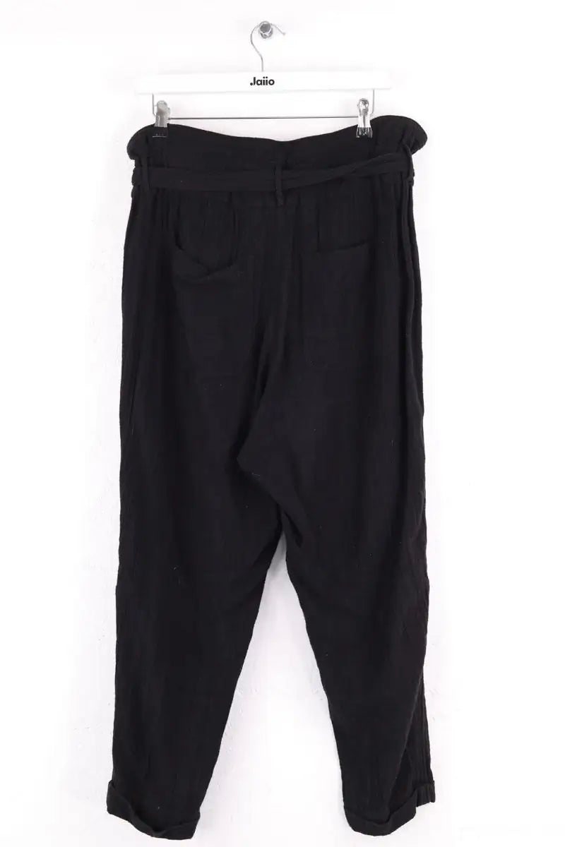 Pantalon droit Iro Noir en Coton