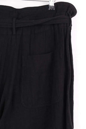 Pantalon droit Iro Noir en Coton