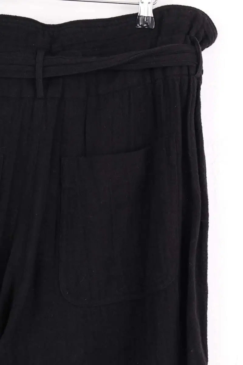 Pantalon droit Iro Noir en Coton