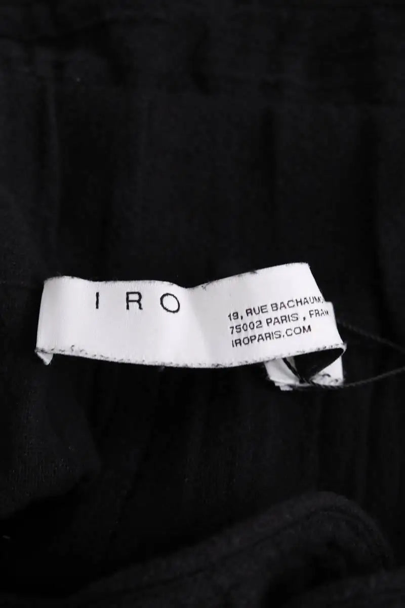 Pantalon droit Iro Noir en Coton