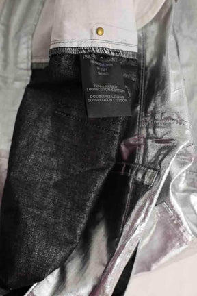 Pantalon droit Isabel Marant Argent en Coton