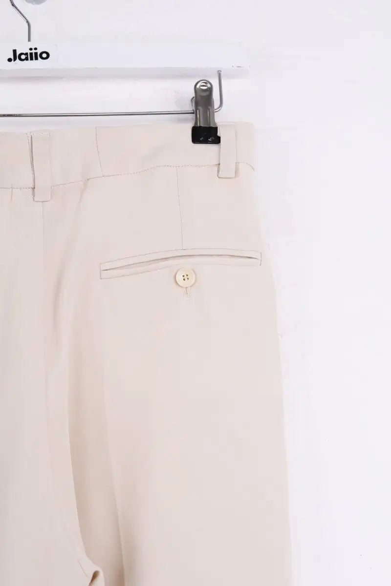 Pantalon droit Isabel Marant Beige en Soie