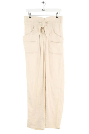 Pantalon droit Isabel Marant Beige en Viscose, taille XS - Seconde Main
