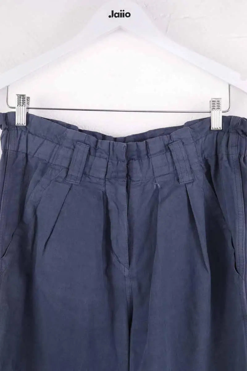 Pantalon droit Isabel Marant Étoile Bleu en Coton