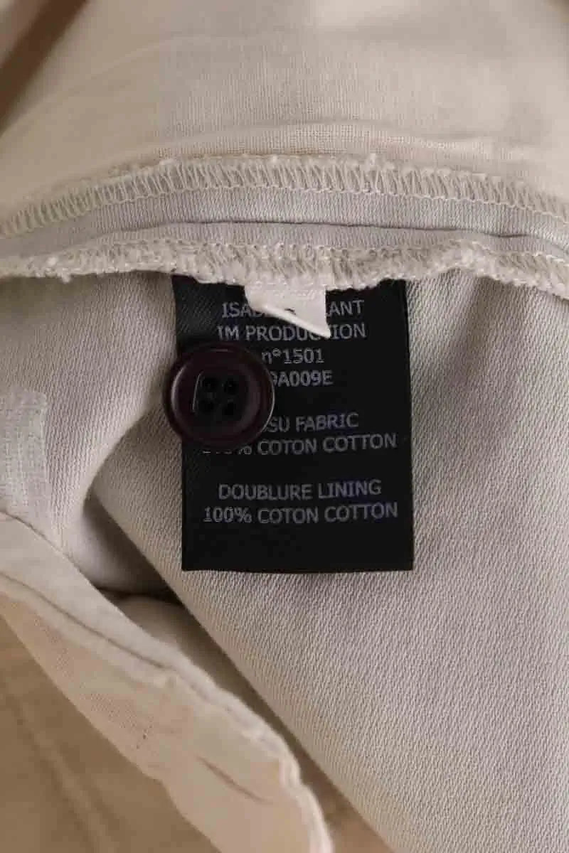 Pantalon droit Isabel Marant Étoile Gris en Coton