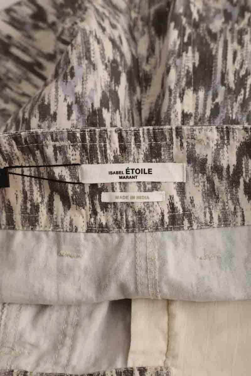 Pantalon droit Isabel Marant Étoile Gris en Coton
