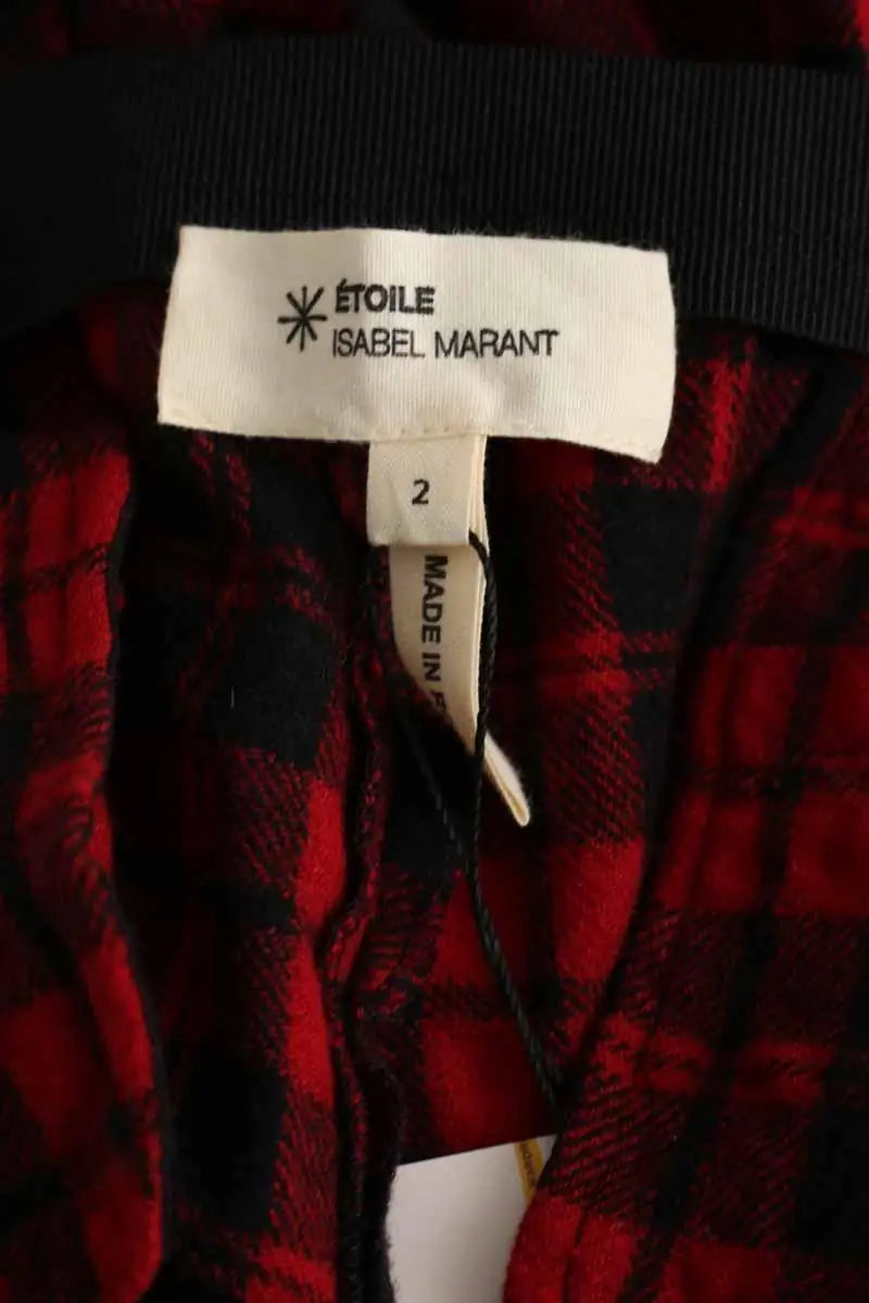 Pantalon droit Isabel Marant Étoile Rouge en Laine