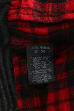 Pantalon droit Isabel Marant Étoile Rouge en Laine