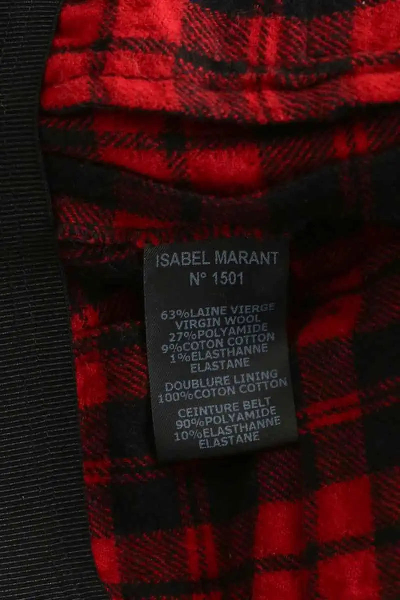 Pantalon droit Isabel Marant Étoile Rouge en Laine