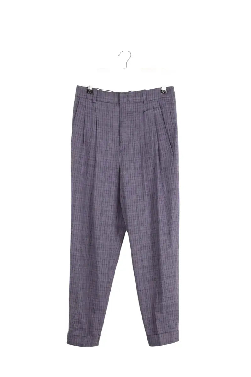 Pantalon droit Isabel Marant Étoile Violet en Lin, taille XS - Seconde Main