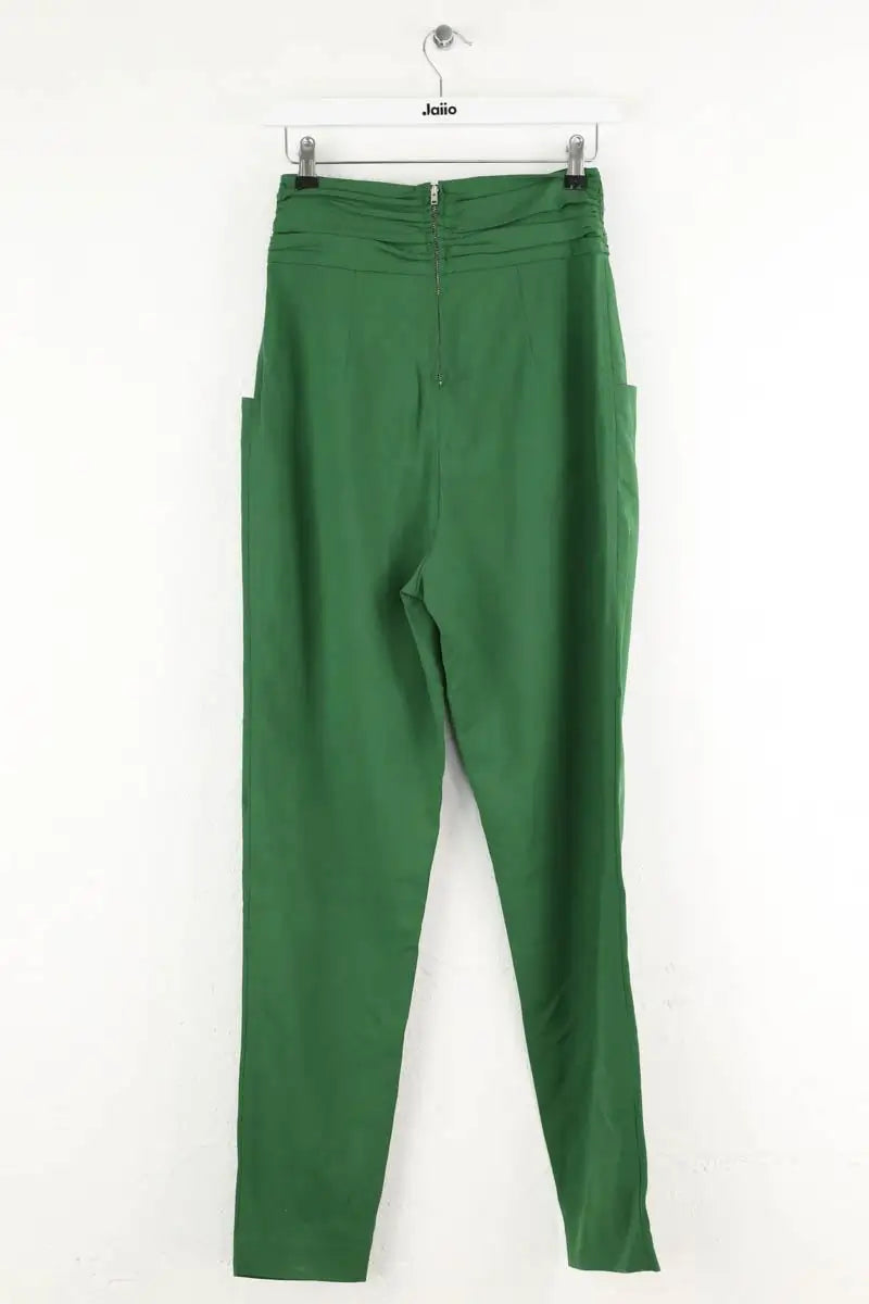 Pantalon droit Isabel Marant Kaki en Coton