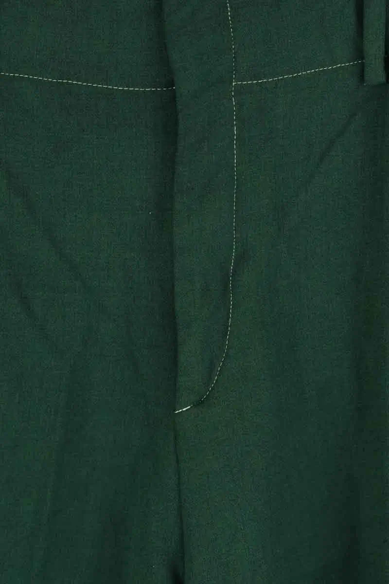 Pantalon droit Isabel Marant Vert en Viscose