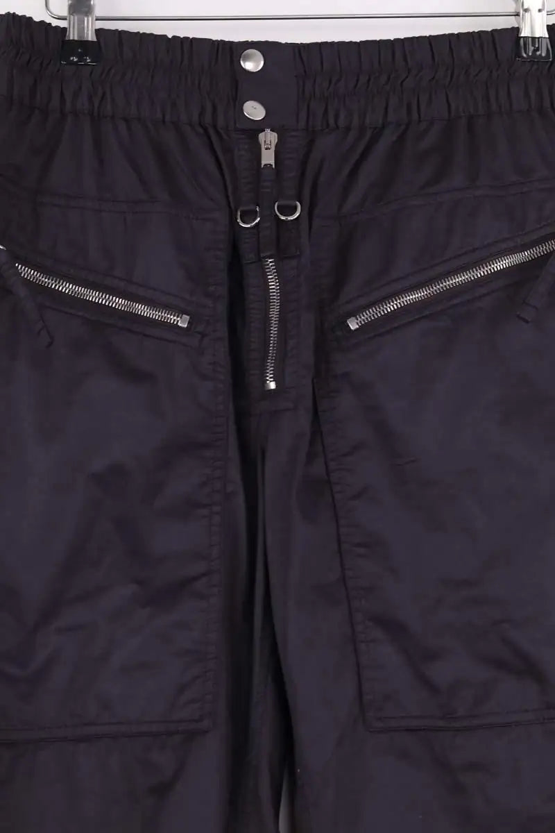Pantalon droit Isabel Marant Violet en Synthétique