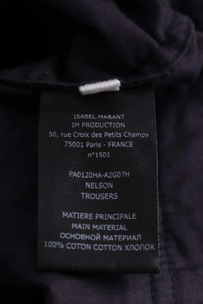 Pantalon droit Isabel Marant Violet en Synthétique
