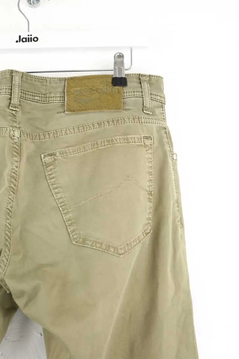 Pantalon droit Jacob Cohën Kaki en Coton