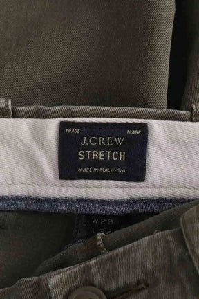 Pantalon droit J.Crew Kaki en Coton