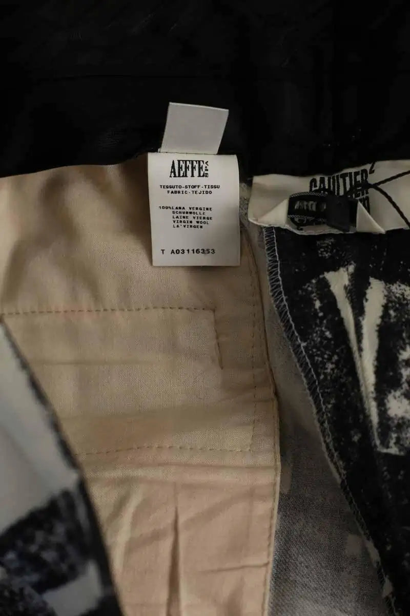 Pantalon droit Jean Paul Gaultier Blanc en Laine