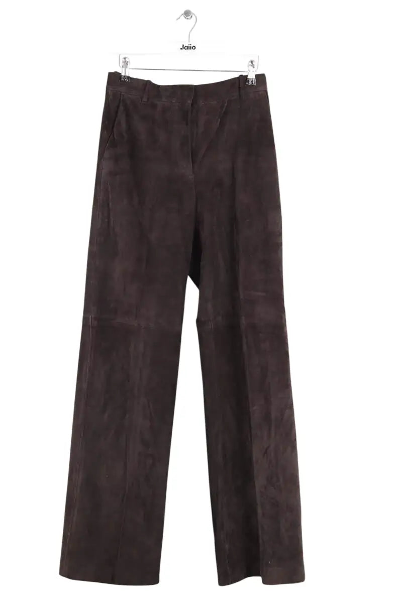 Pantalon droit Joseph Marron en Cuir, taille M - Seconde Main