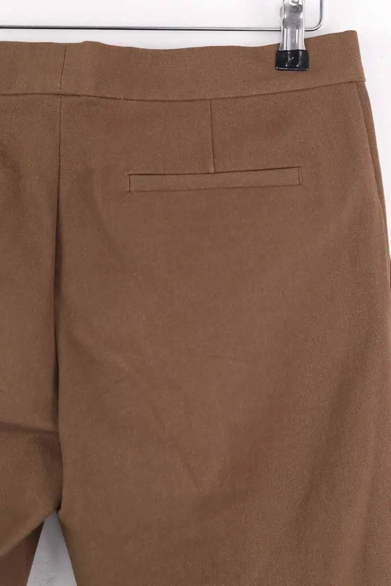 Pantalon droit Joseph Marron en Viscose