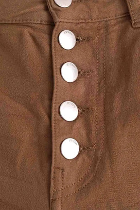 Pantalon droit Joseph Marron en Viscose