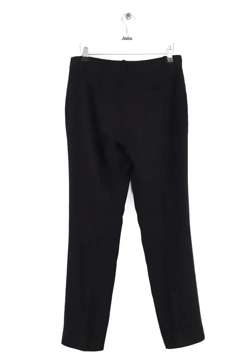 Pantalon droit Joseph Noir en Tissu