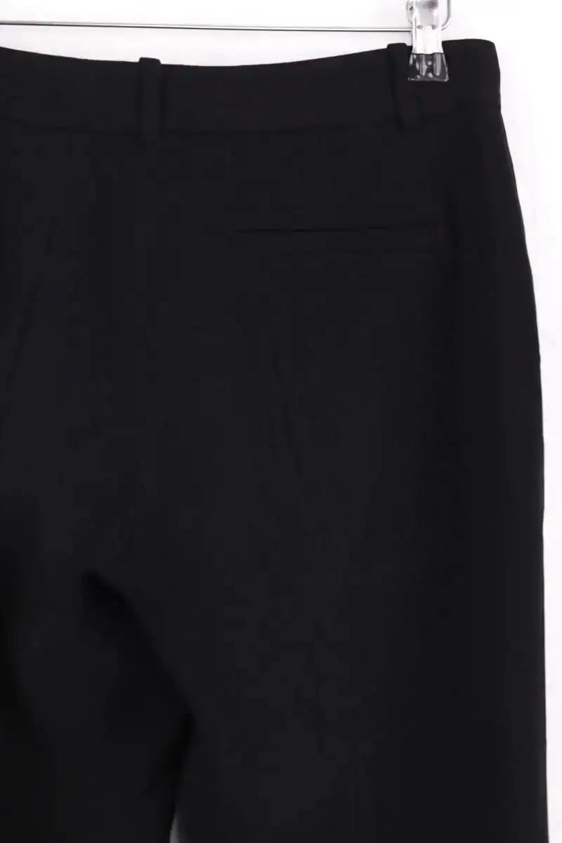Pantalon droit Joseph Noir en Tissu