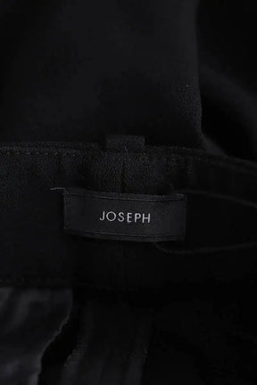 Pantalon droit Joseph Noir en Tissu