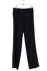 Pantalon droit Joseph Noir en Viscose, taille S - Seconde Main