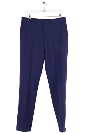 Pantalon droit Kenzo Bleu en Laine, taille M - Seconde Main