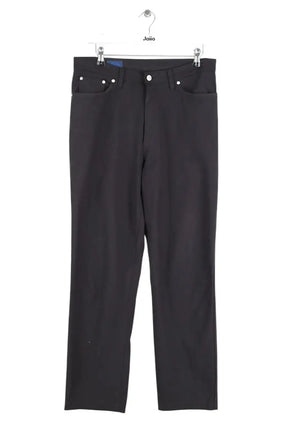 Pantalon droit Kenzo Noir en Synthétique, taille XL - Seconde Main