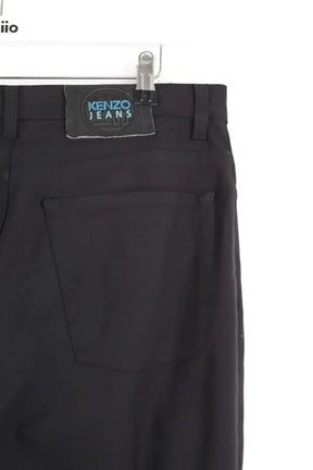 Pantalon droit Kenzo Noir en Synthétique