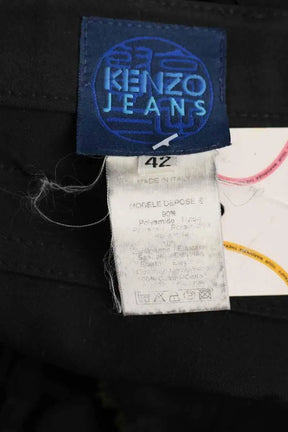Pantalon droit Kenzo Noir en Synthétique