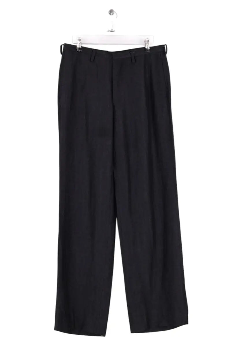 Pantalon droit Kenzo Noir en Synthétique, taille XL - Seconde Main