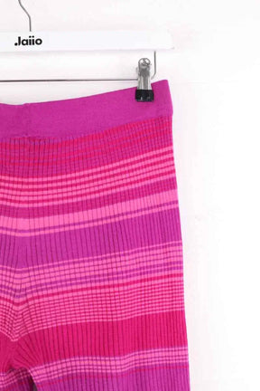 Pantalon droit Kujten Rose en Soie