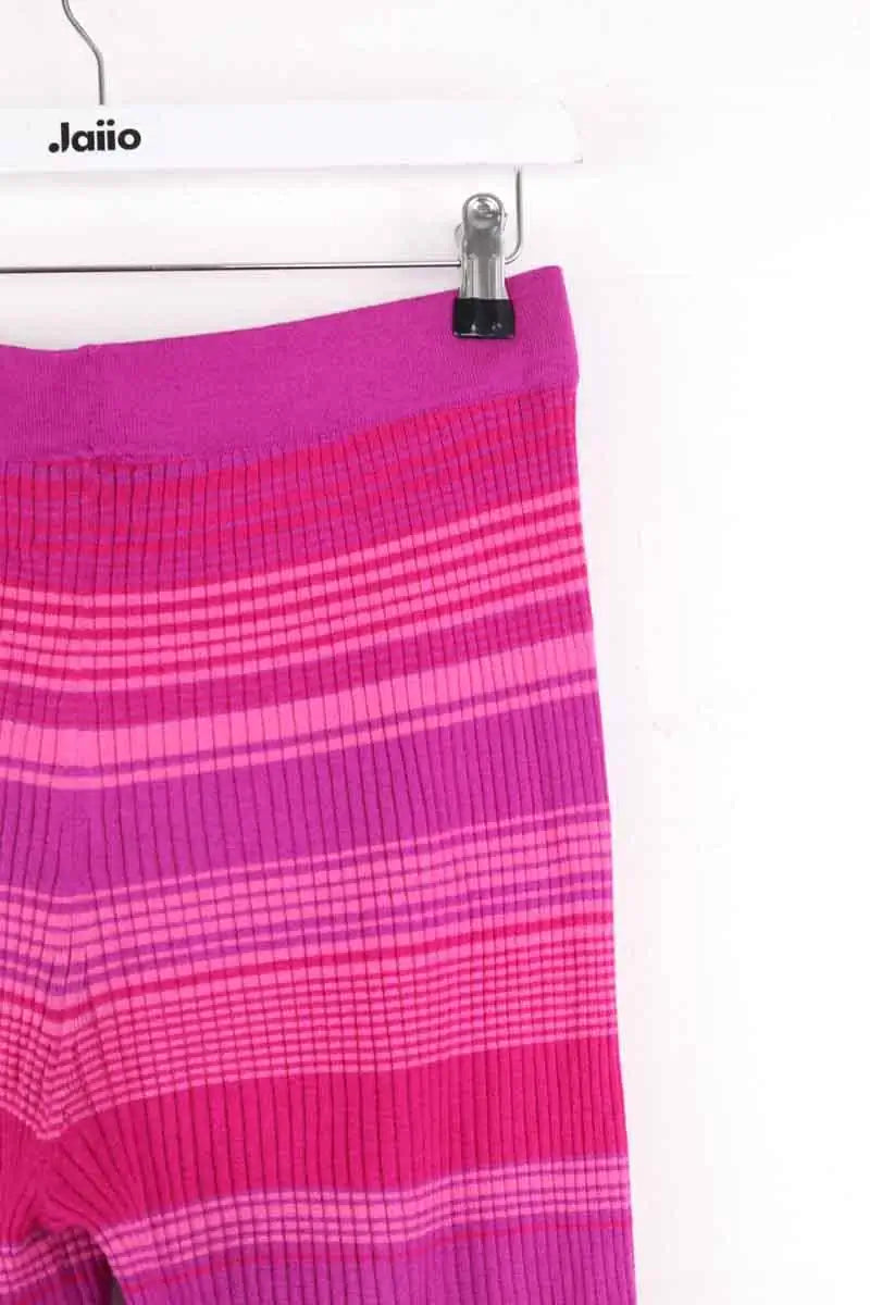 Pantalon droit Kujten Rose en Soie