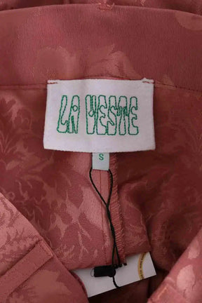 Pantalon droit La Veste Rose en Coton