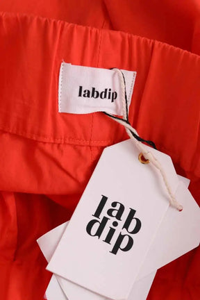 Pantalon droit Labdip Orange en Coton