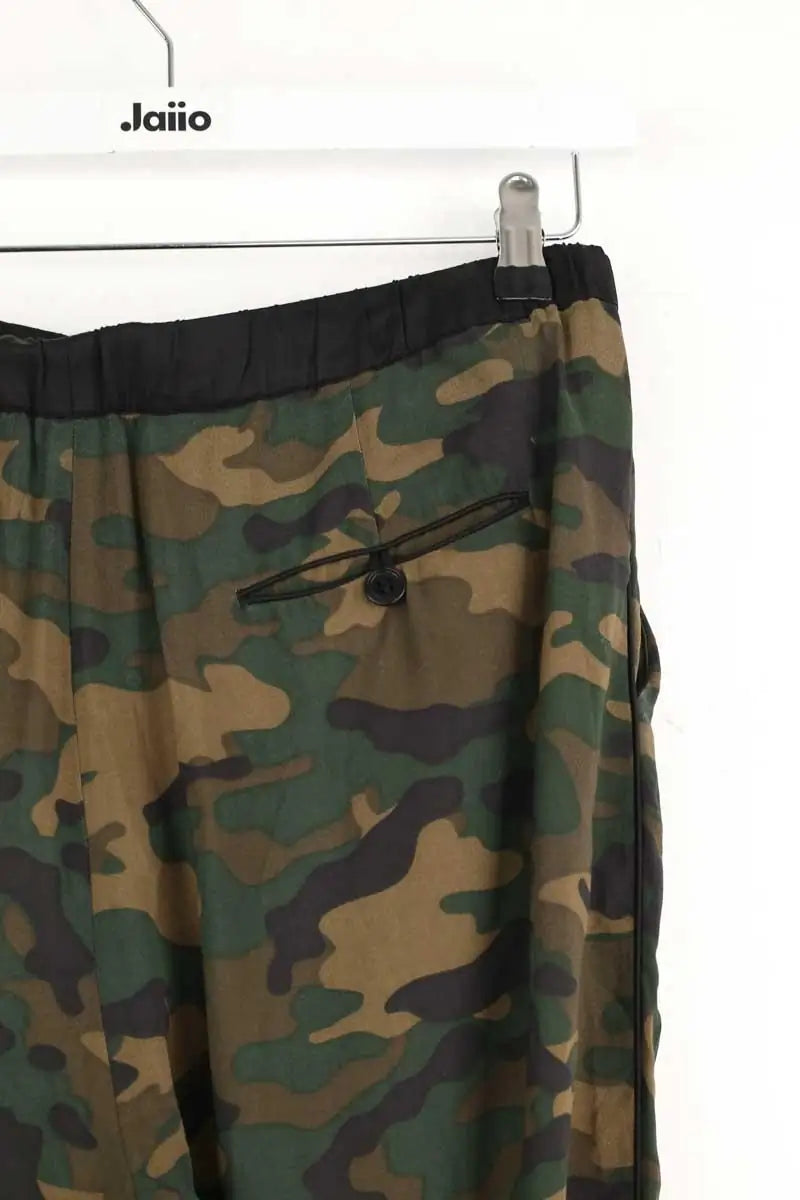 Pantalon droit Laurence Doligé Kaki en Viscose