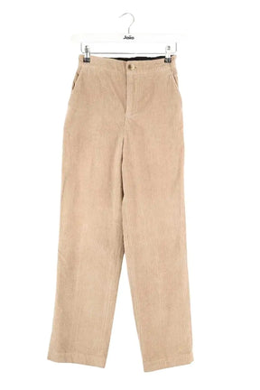 Pantalon droit Leon & Harper Camel en Coton, taille XS - Seconde Main
