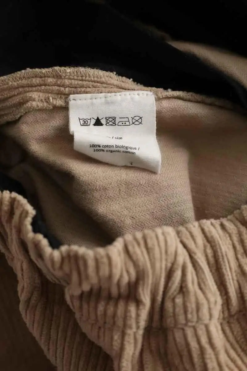 Pantalon droit Leon & Harper Camel en Coton